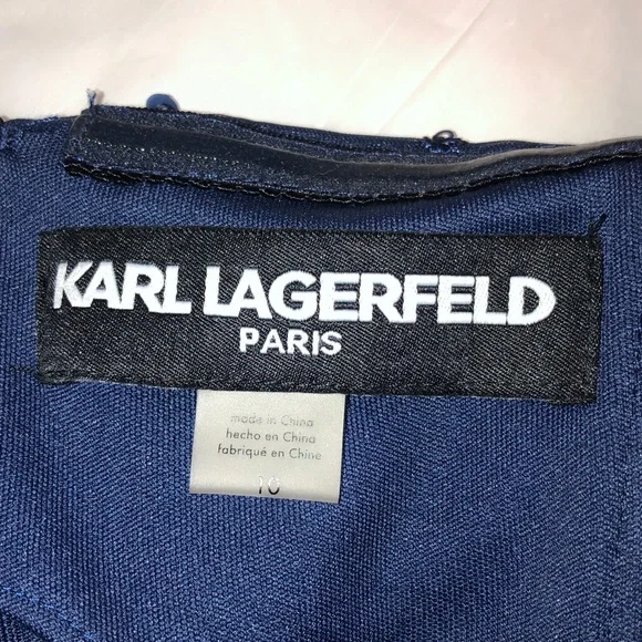 NWT KARL LAGERFELD Strapless Dress with Belt